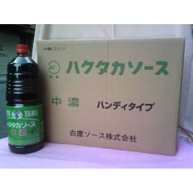 ハクタカ特級中濃ソース１．８Ｌ×８本入ＪＡＳ特級