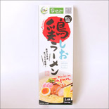 鶏ラーメン塩味（お土産用・お箸入り・2食入）30個入ケース｜Halal Chicken Salt Ramen with Chopsticks 2servings×30pack